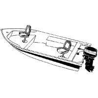 Carver 71115F10 V-Hull Fishing Boat Wide Series W/Motor Hood, 15'6, Slate Gray - 71115F10 - 500-71115F10F1